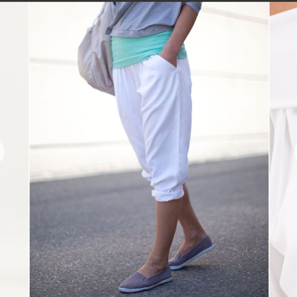 Lululemon Post Power Crop new size 4 in white